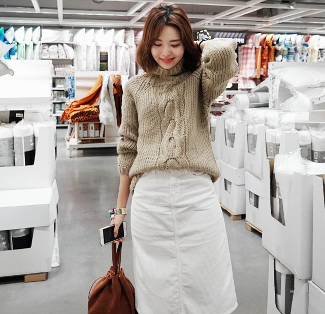 Chân váy mẫu quần áo thu đông Chân váy