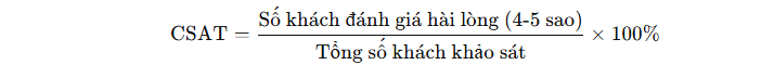 Chỉ số hài lòng của khách hàng