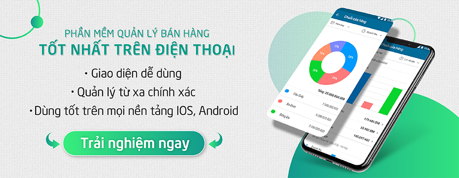 phần mềm quản lý bán hàng online trên điện thoại