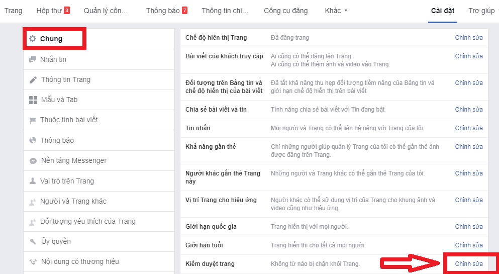 ẩn comment trên Fanpage