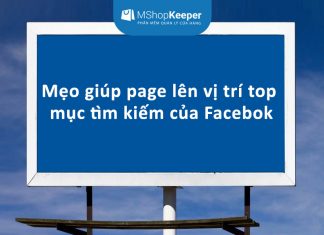 Làm sao để page của bạn hiển thị vị trí đầu tiên khi tìm kiếm trên facebook