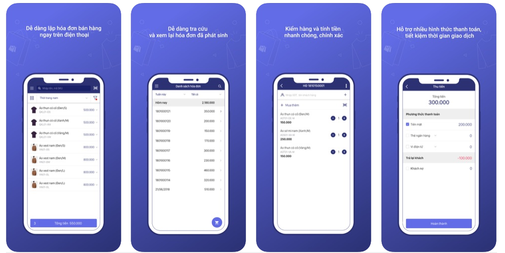 Phần mềm quản lý bán hàng trên iOS MISA eShop - Bán hàng phone