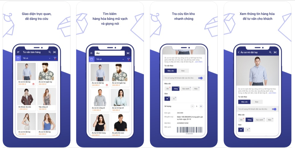 Phần mềm quản lý bán hàng trên iOS MISA eShop - Tư vấn bán hàng