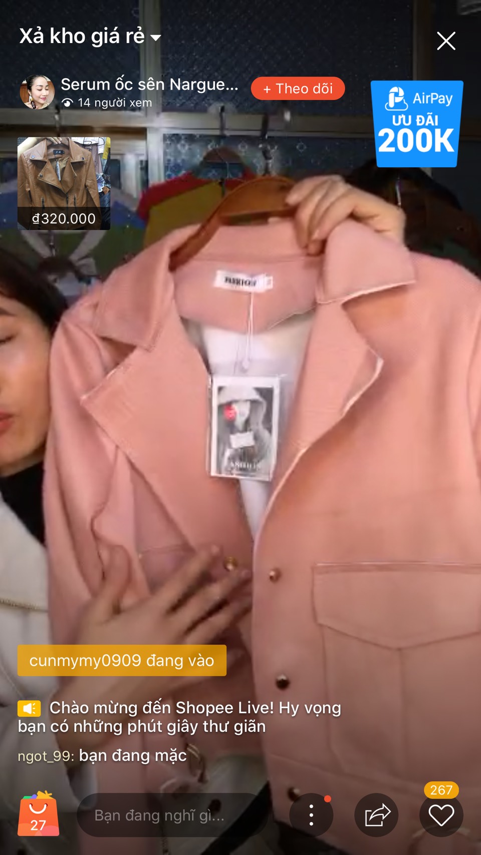 livestream trên Shopee