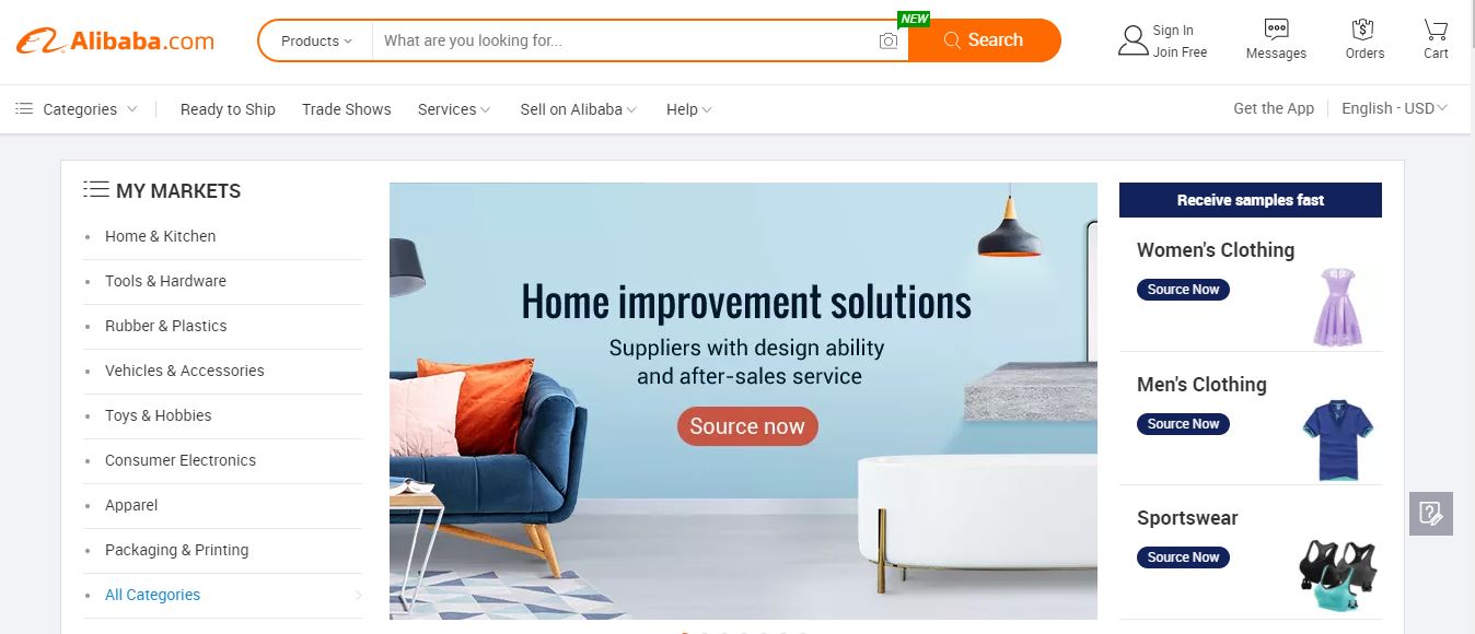 Nhập đồ điện tử giá sỉ từ Alibaba