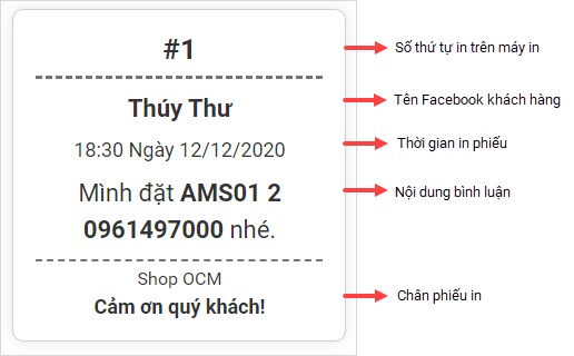 In bill livestream tự động
