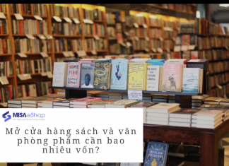Mở cửa hàng sách và văn phòng phẩm cần bao nhiêu vốn?