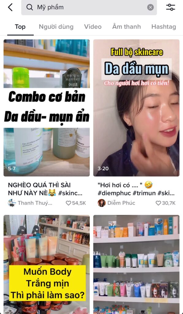 kinh doanh mỹ phẩm trên tiktok