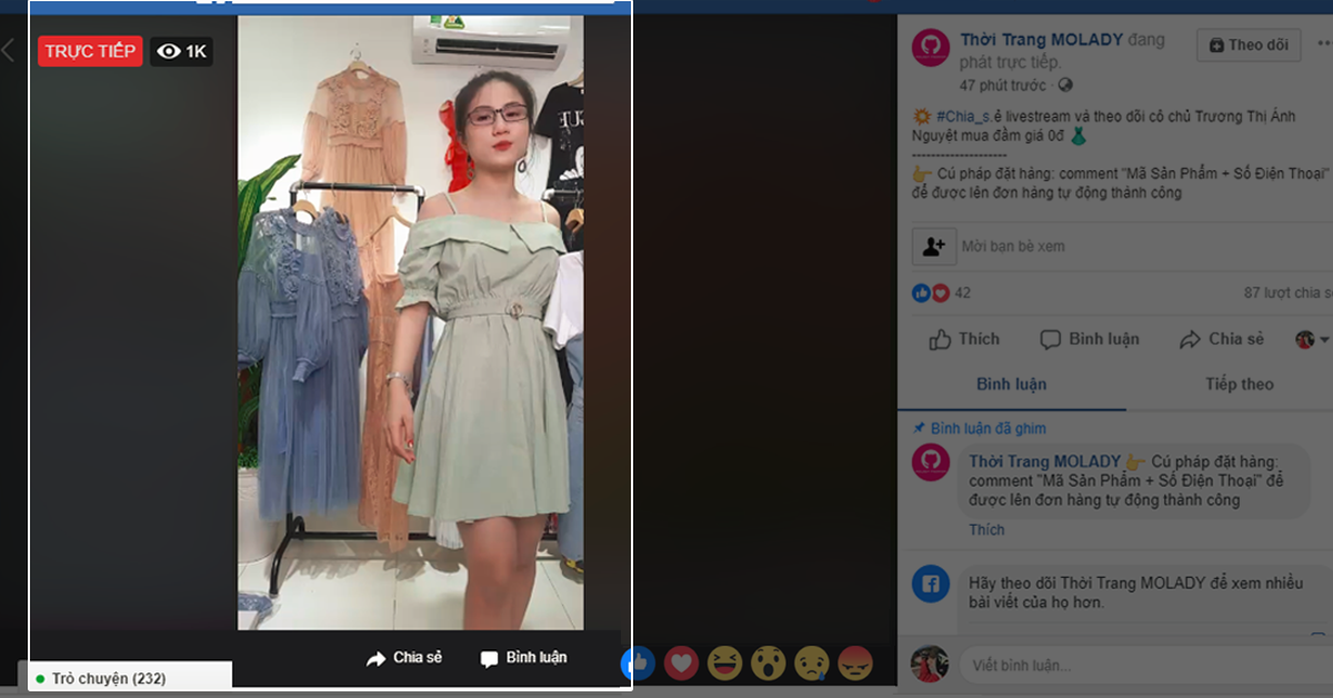 livestream bán hàng