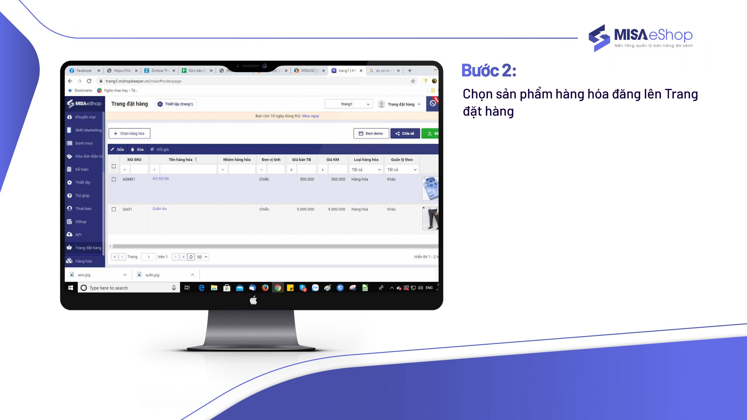 website đặt hàng online 2