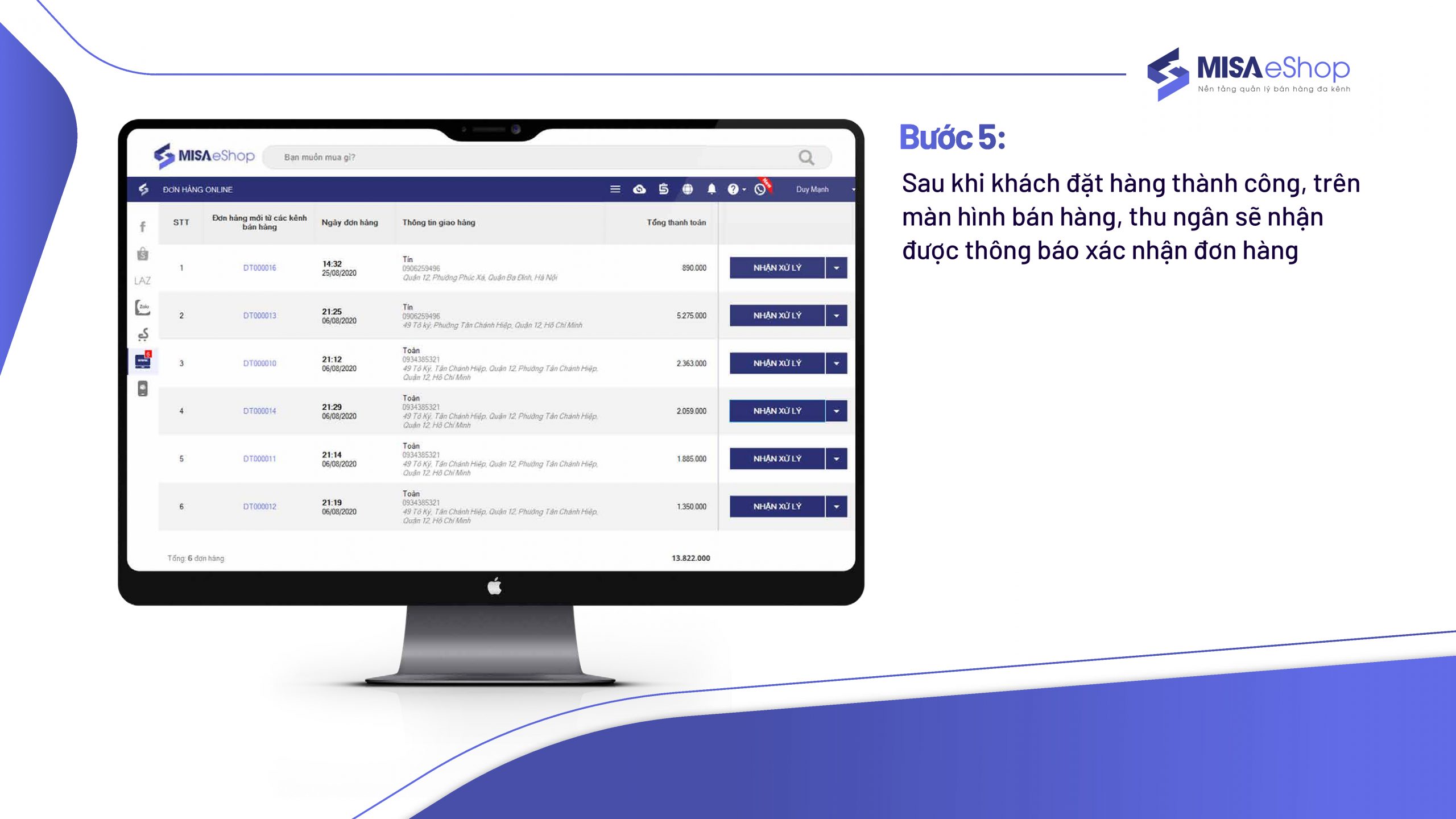 MISA eShop - Nền tảng phần mềm quản lý bán hàng đa kênh