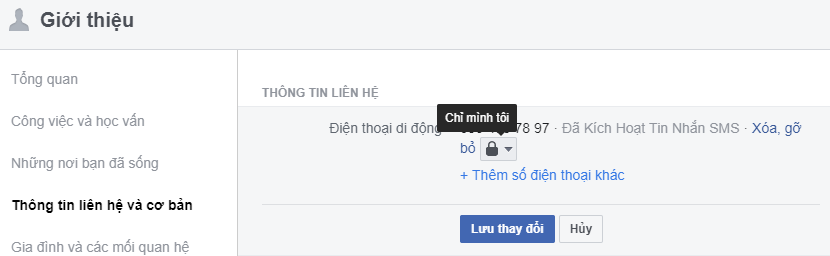 bảo mật facebook