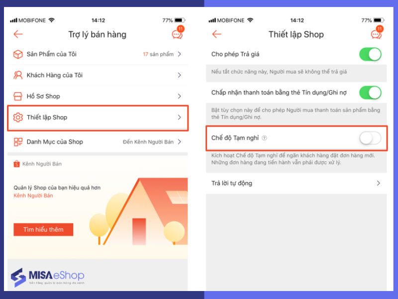 chế độ tạm nghỉ