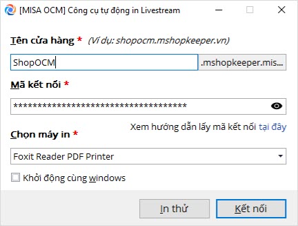 phần mềm tự động in bình luận livestream