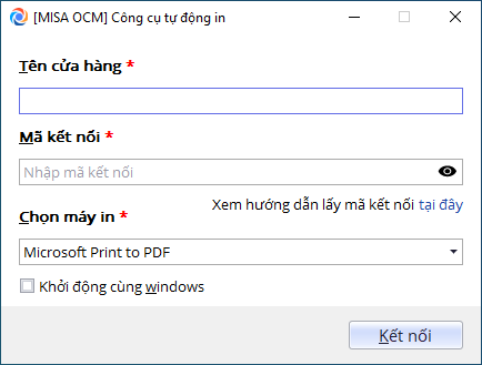 phần mềm tự động in bill
