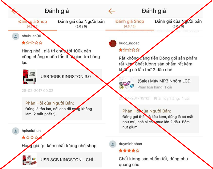 rủi ro bán hàng trên Shopee