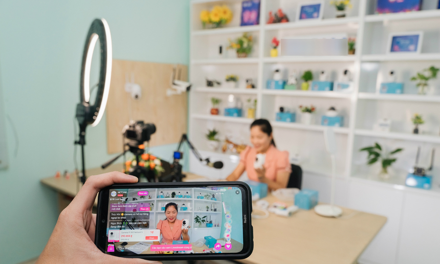 Livestream bán hàng mỹ phẩm