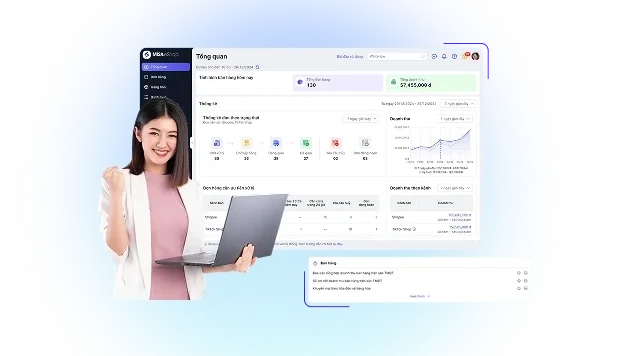 Hệ thống báo cáo trên phần mềm quản lý bán hàng Fanpage MISA eShop