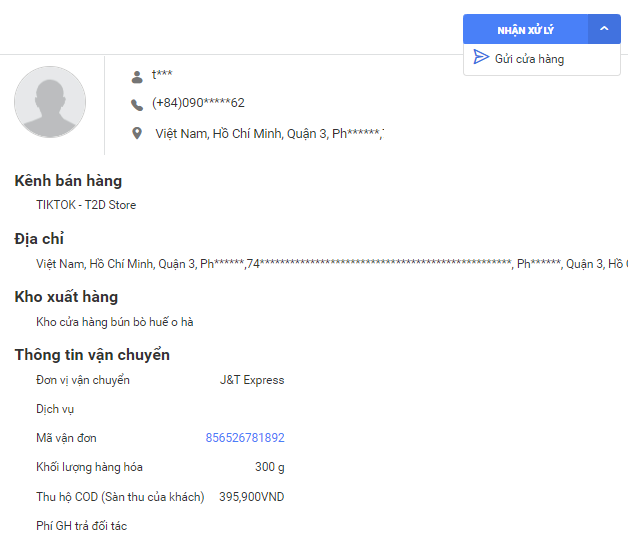 Xử lý đơn hàng TikTok Shop