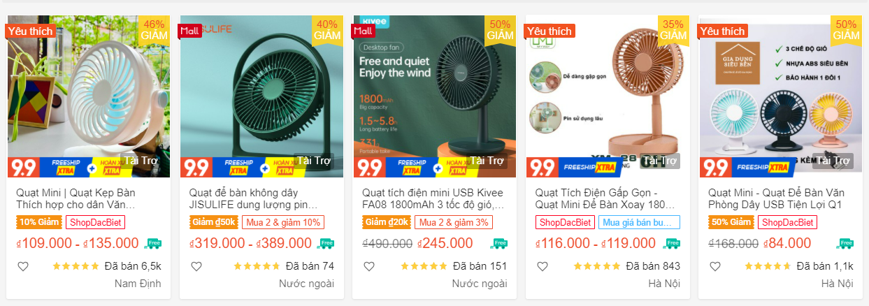 cách bán hàng trên Shopee bằng khuyến mãi giảm giá