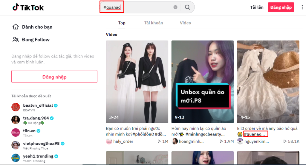 hashtag tiktok là gì