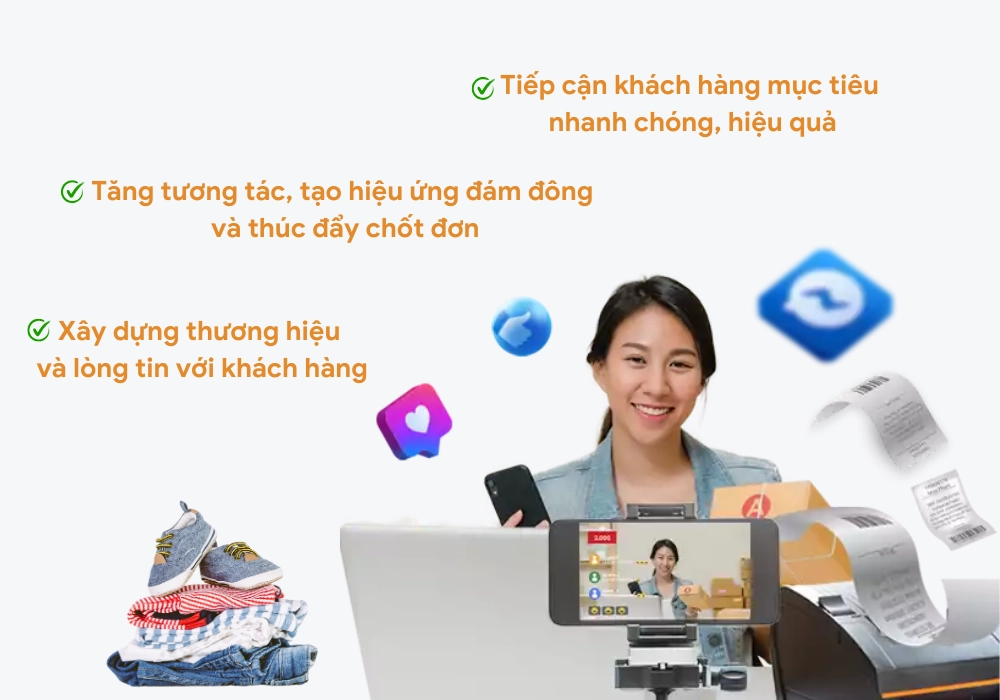 Lợi ích của livestream bán hàng