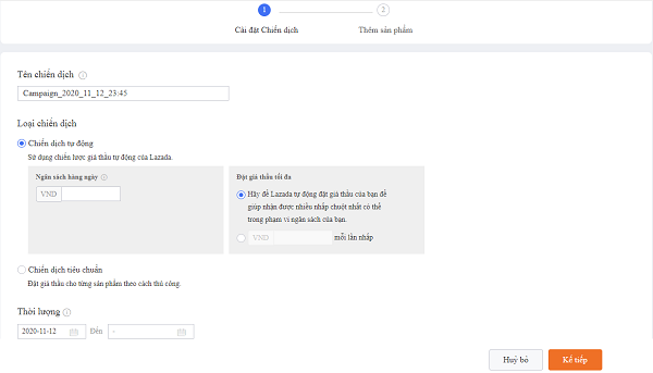 Quy trình chạy quảng cáo Lazada