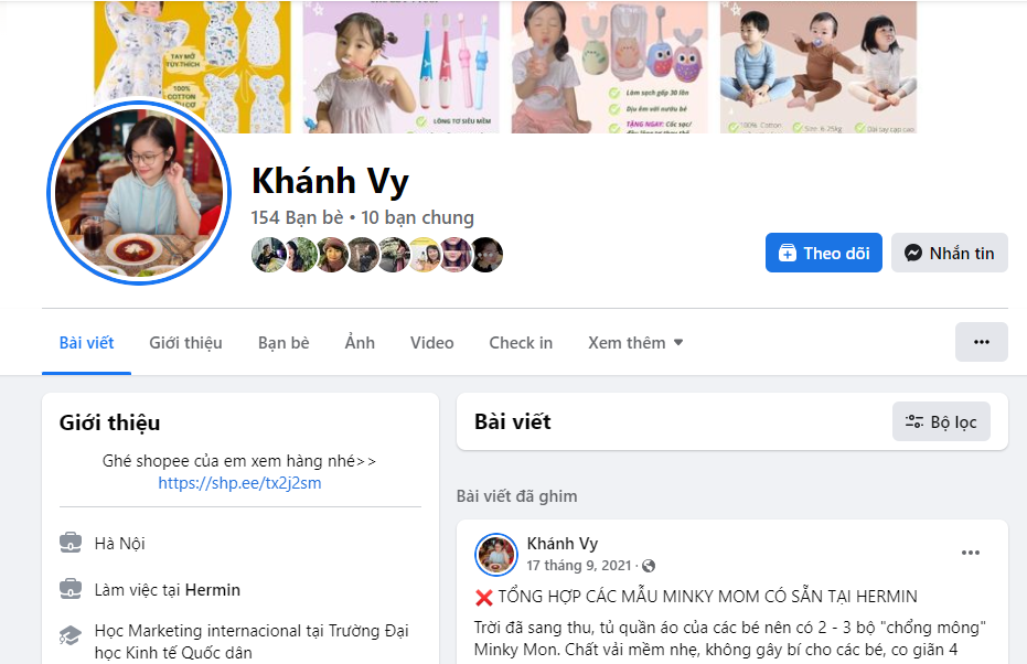 bán hàng trên Facebook cá nhân