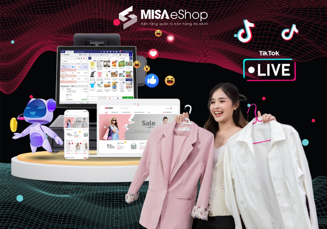Phần mềm quản lý b án hàng TikTok Shop - MISA eShop