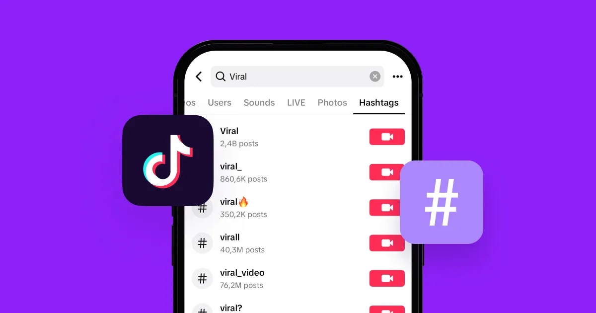 tận dụng hashtag bắt trend