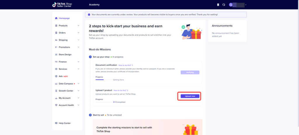 Đăng tải sản phẩm lên TikTok Shop
