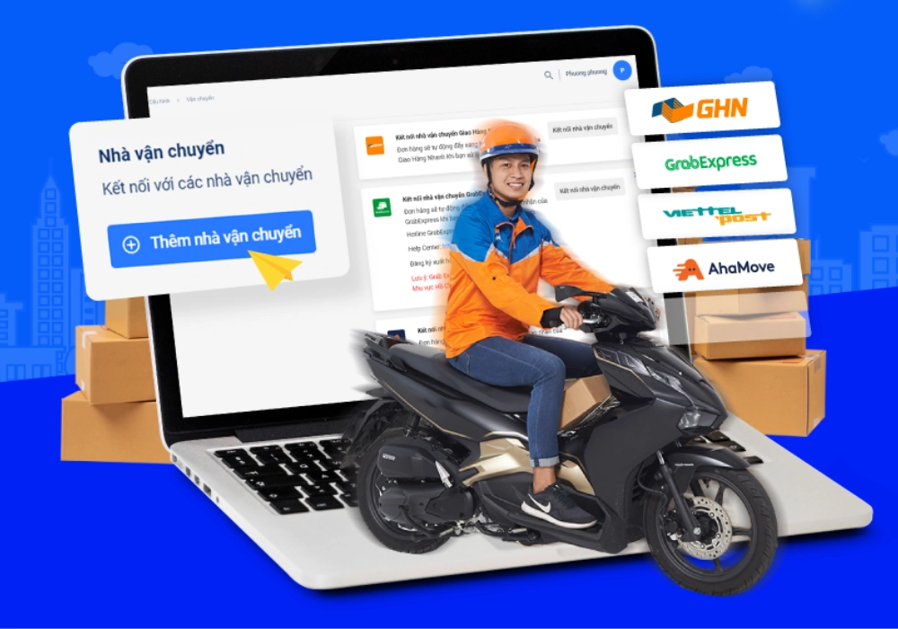Haravan kết nối với nhiều đơn vị vận chuyển
