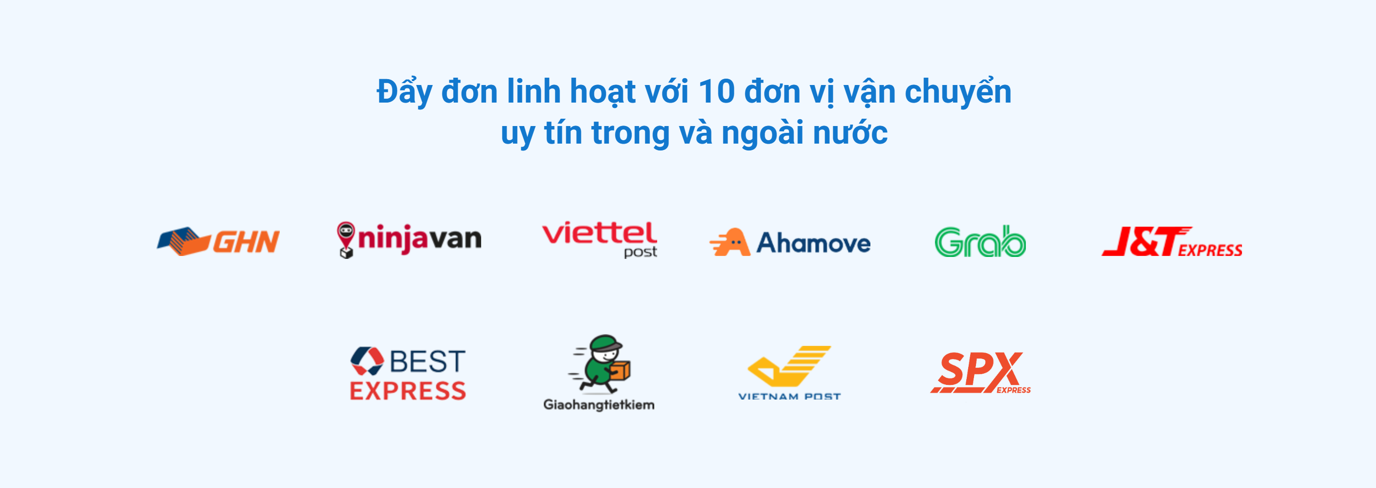 Sapo kết nối với nhiều đơn vị vận chuyển