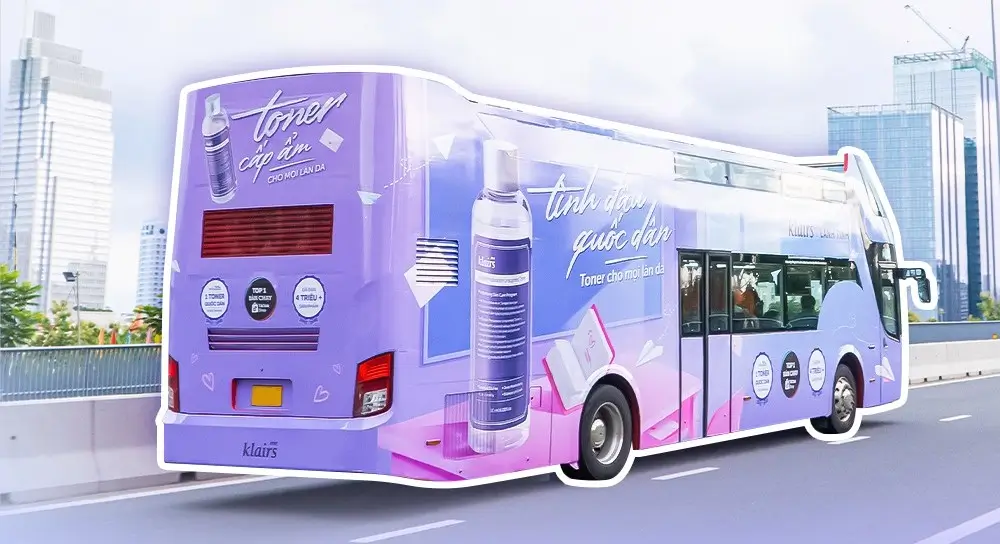 Xe buýt 2 tầng quảng bá cho dự án “Tình đầu quốc dân”