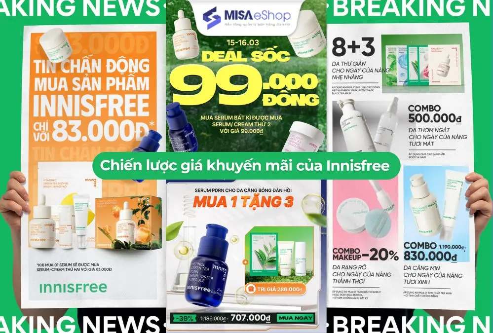 Các chương trình khuyến mãi xúc tiến bán của Innisfree