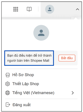 cách đăng ký Shopee Mall
