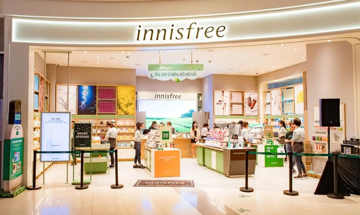 Cửa hàng Innisfree tại trung tâm thương mại