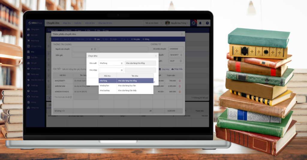 misa eshop quản lý kho