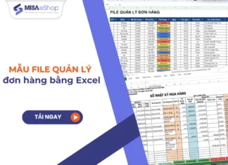 Mẫu file excel quản lý đơn hàng được dùng nhiều nhất 2026 Mẫu file excel quản lý đơn hàng mới nhất