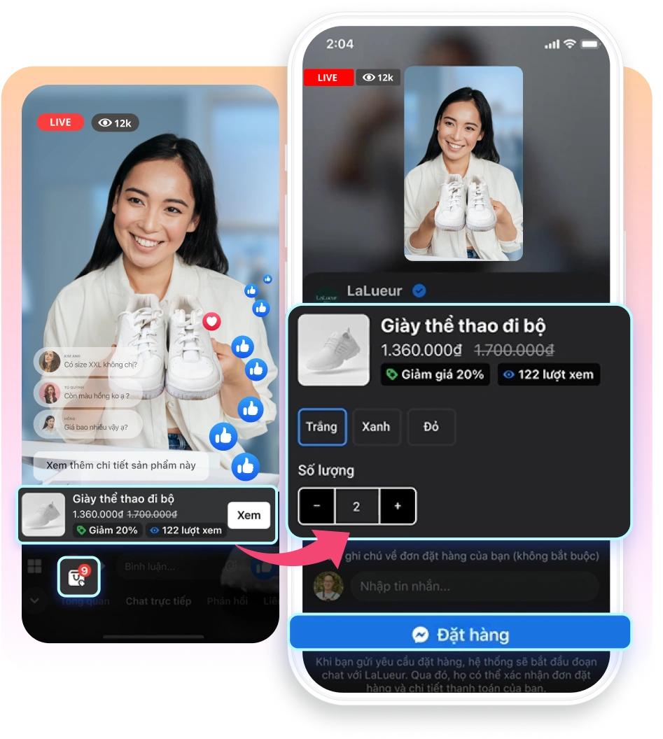 Haravan hỗ trợ bán hàng trên MXH