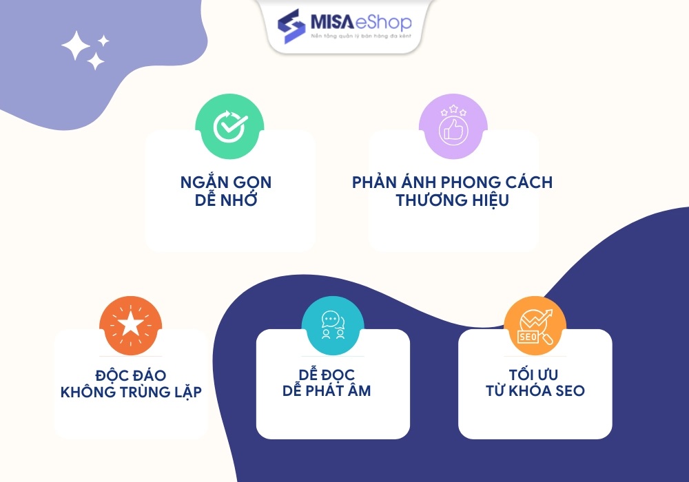 Nguyên tắc khi đặt tên shop