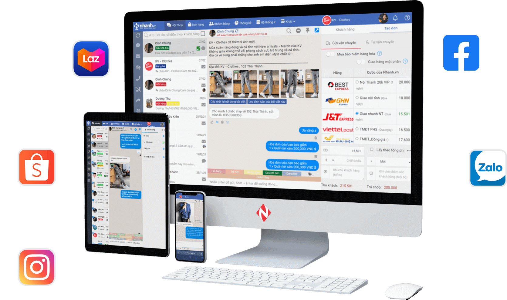giao diện phần mềm VPage