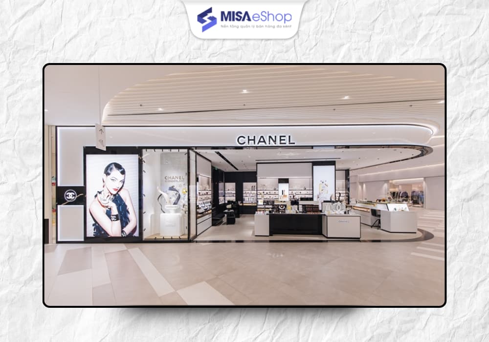 Chiến lược phân phối của Chanel là đặt cửa hàng tại vị trí đắc địa