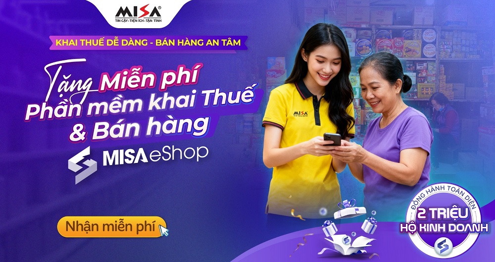 phần mềm khai thuế bán hàng misaeshop