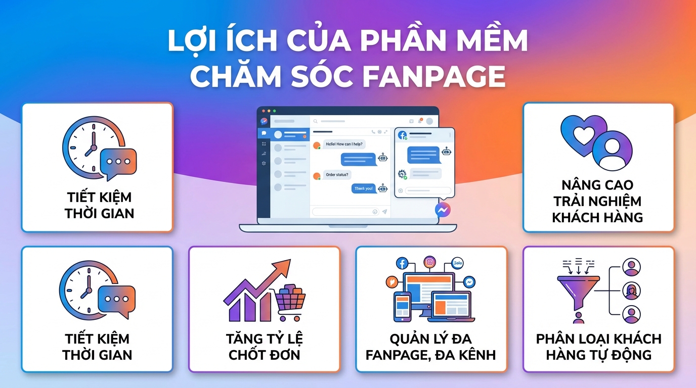 Lợi ích của việc sử dụng phần mềm chăm sóc Fanpage