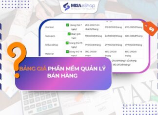 Bảng giá phần mềm quản lý bán hàng cho hộ kinh doanh bảng giá phần mềm quản lý bán hàng