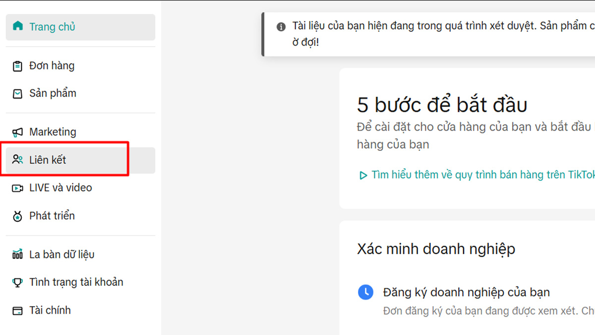 cách làm tiếp thị liên kết trên TikTok cho nhà bán hàng