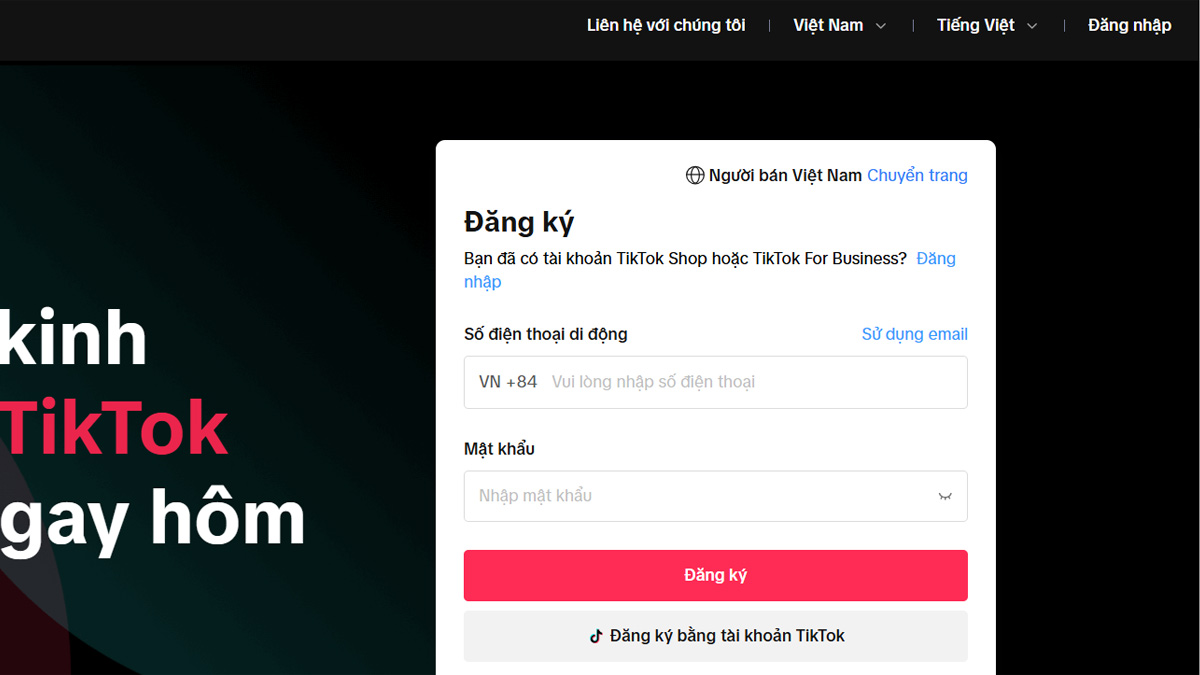 cách làm tiếp thị liên kết trên TikTok cho nhà bán hàng