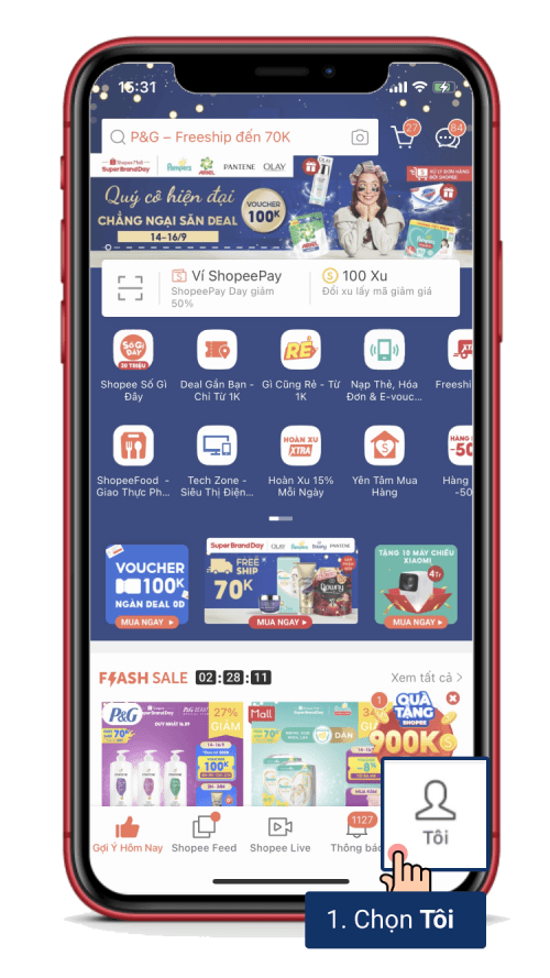 Hỗ trợ thanh toán bằng ví Shopee