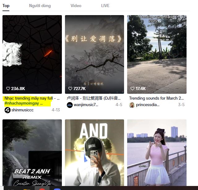 Nhạc trend tiktok